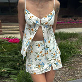 Floral Two-Piece Summer Set with Slit Details image 2