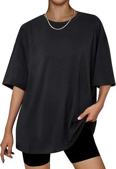 Oversized Light T-Shirt - L, Black image