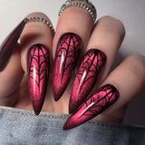 Spider Web Nail Art Design image 2