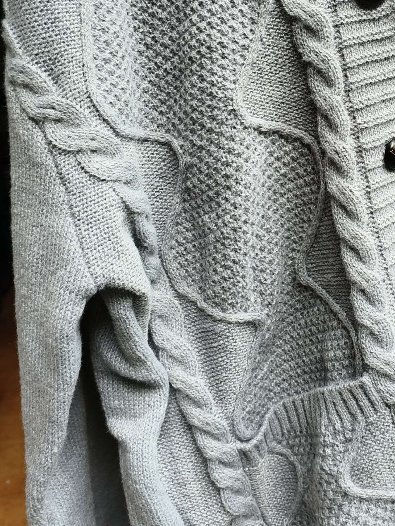 Cozy Cable Knit Button-Up Cardigan image 6