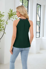 Elegant Contrast Sleeveless Top image 7