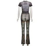 Edgy Printed Two-Piece Long Set image 3