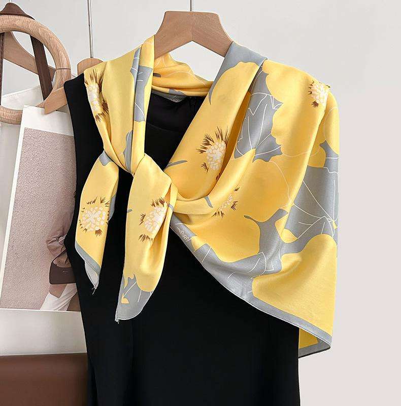 Yellow Floral Scarf image 2
