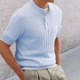 Ribbed Short-Sleeve Polo Shirt image 1