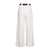 Wide-Leg Trousers with Belt image 3