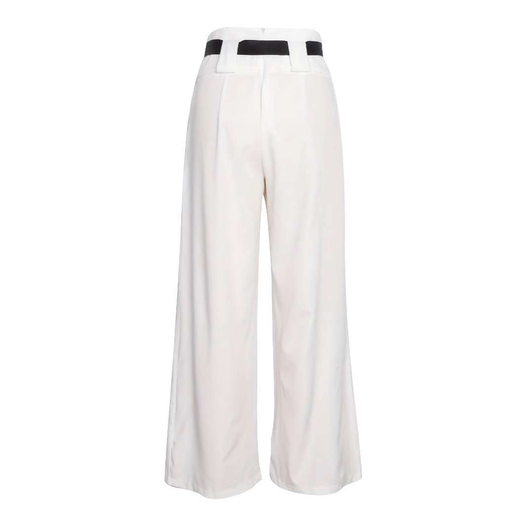 Wide-Leg Trousers with Belt image 3