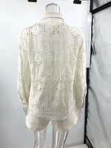 Crochet Button-Up Shorts Set image 4