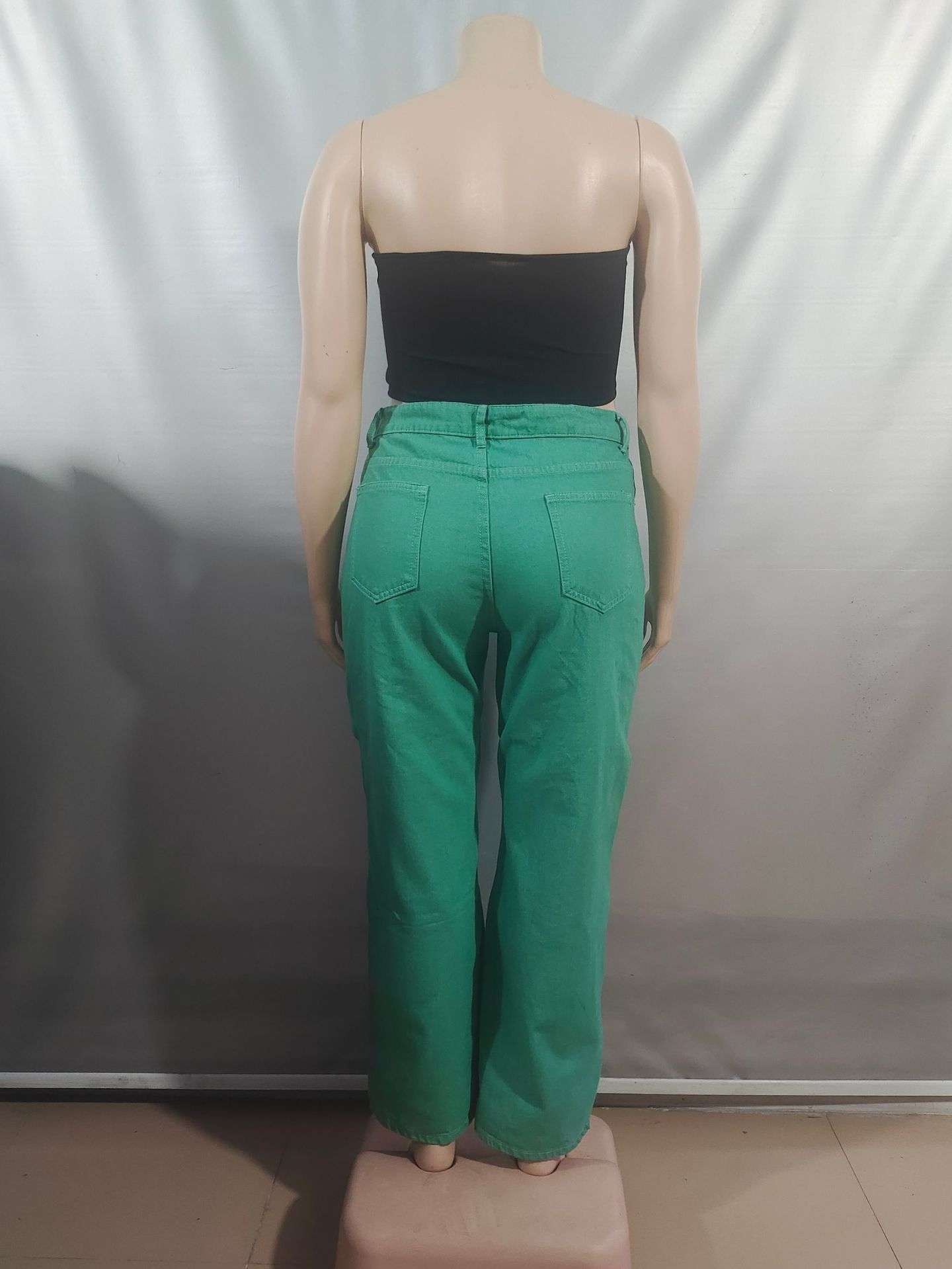 Bold Chain-Detail Wide-Leg Pants image 4