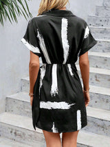 Stylish Abstract Wrap Dress image 3