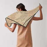 Women Square Scarves Head Scarfs Beach WrapS image 4