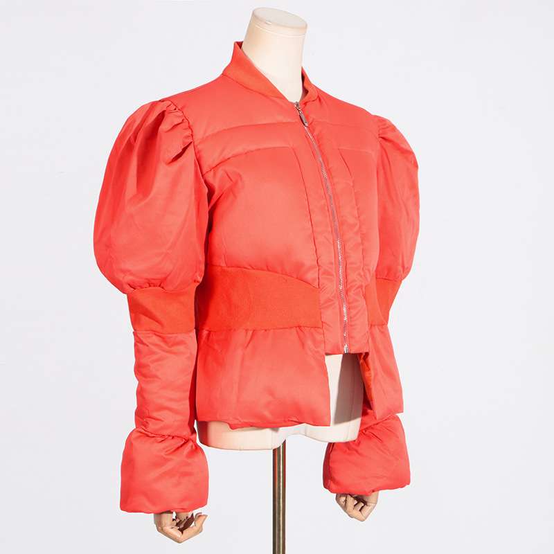 Down-filled peplum jacket image 4