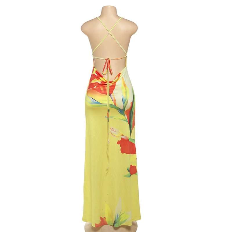Floral Print Maxi Dress image 5