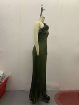 Ruffled Shoulder Pleated Dress image 4