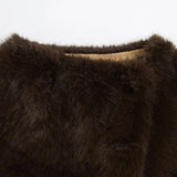 Sexy Furry Crop Jacket Mini Skirt Set image 3