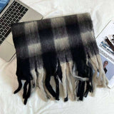 Casual Checked Warm Soft Scarves image 1