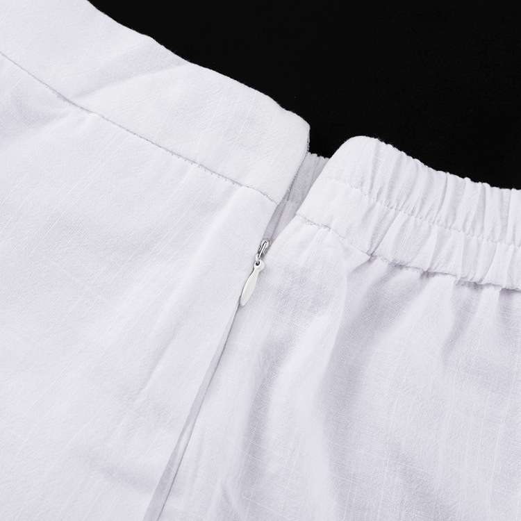 Button-Front Top and Ruffled Shorts Set image 4