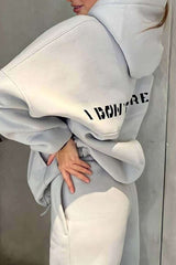 Relax Wear Loose Style Hoodie & Jogger Set image 6