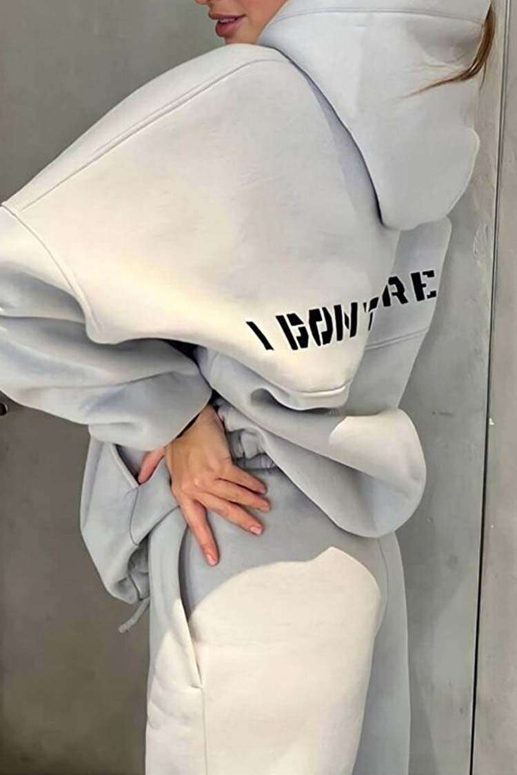 Relax Wear Loose Style Hoodie & Jogger Set image 6