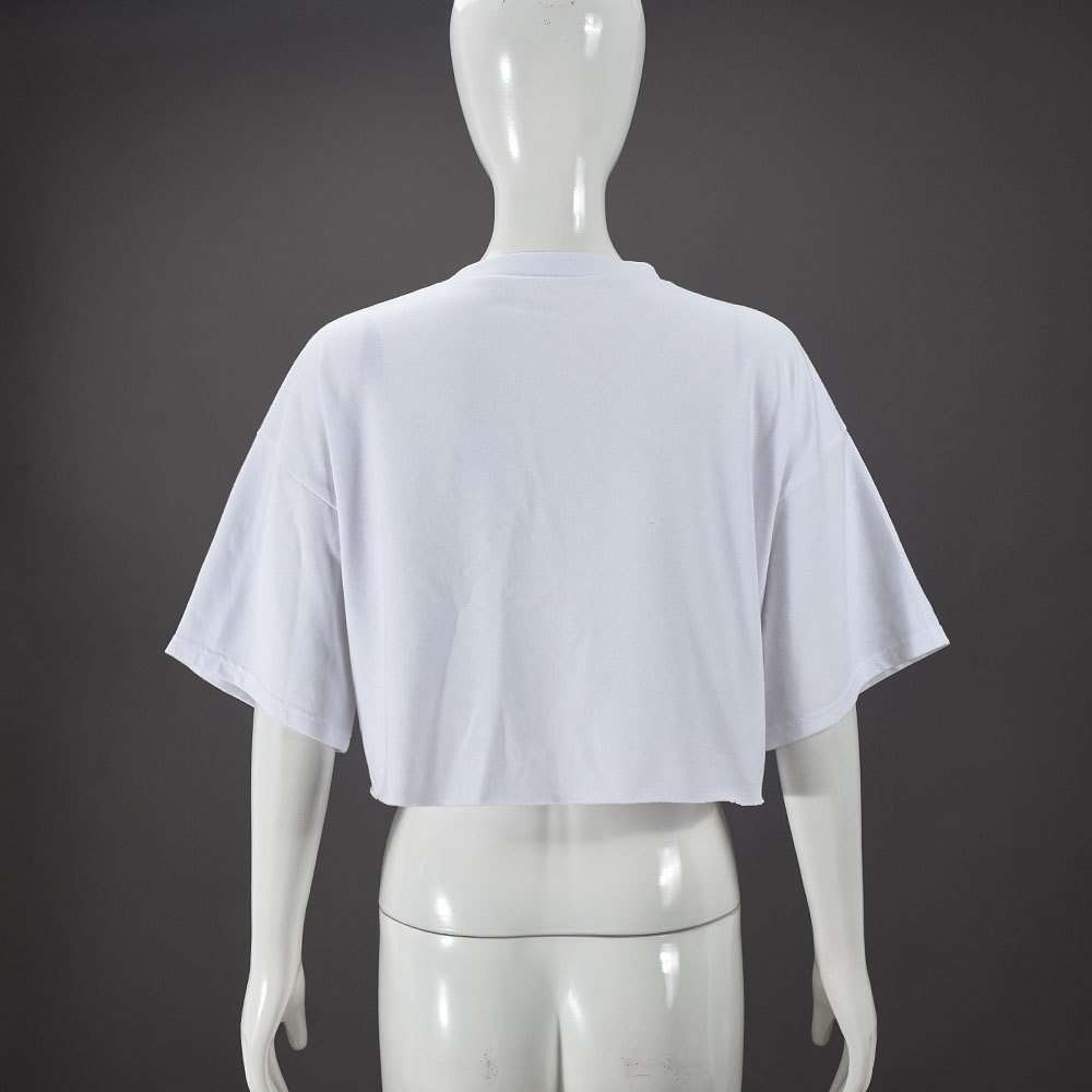 Star Frayed Patchwork Crop T-Shirt image 3