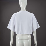 Star Frayed Patchwork Crop T-Shirt image 3