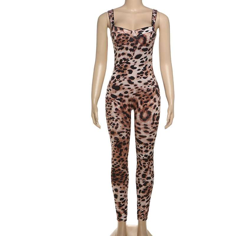 Strapless Animal Print Jumpsuit image 5