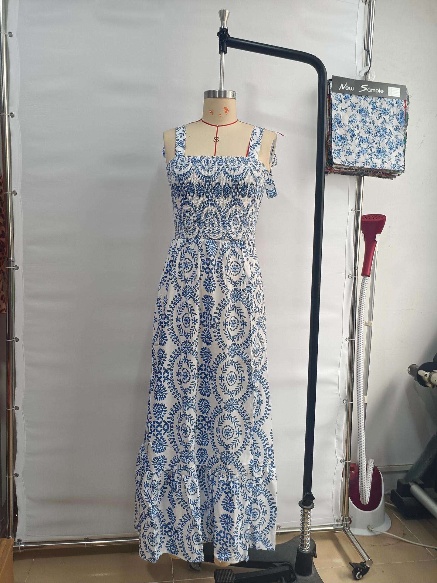 Embroidered Maxi Dress with Side Slit image 2