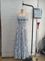 Embroidered Maxi Dress with Side Slit image 2