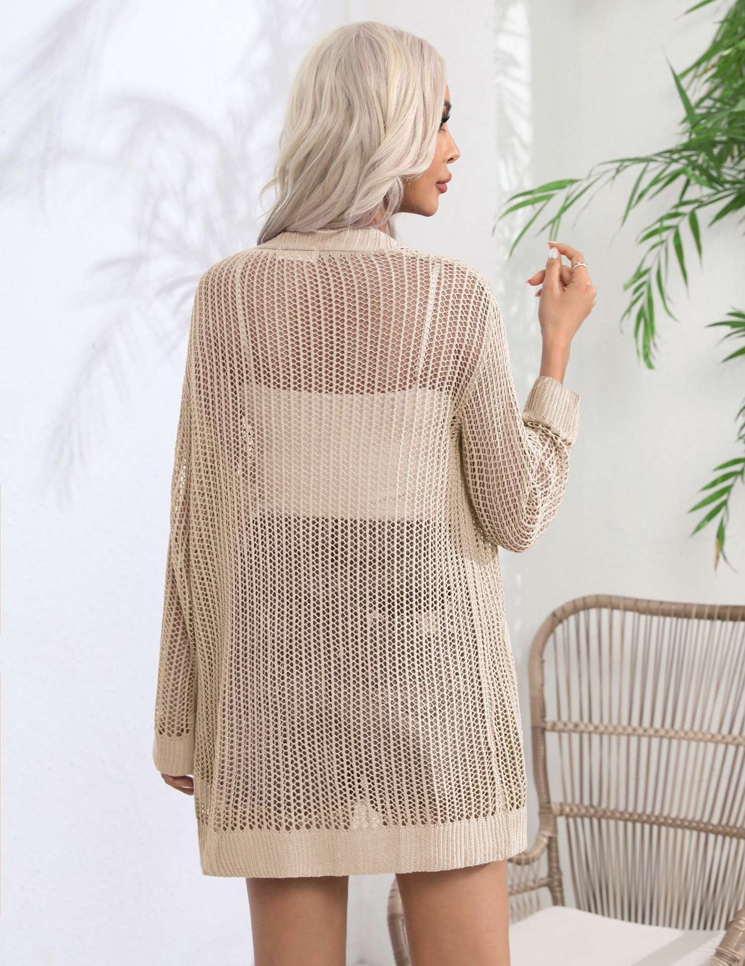 Crochet Cardigan for Women Long Sleeve image 3