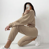 Polo Collar Loose Fit Sweatshirt & Joggers image 1