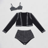 Cropped Jacket with Shorts & Top Set image 6