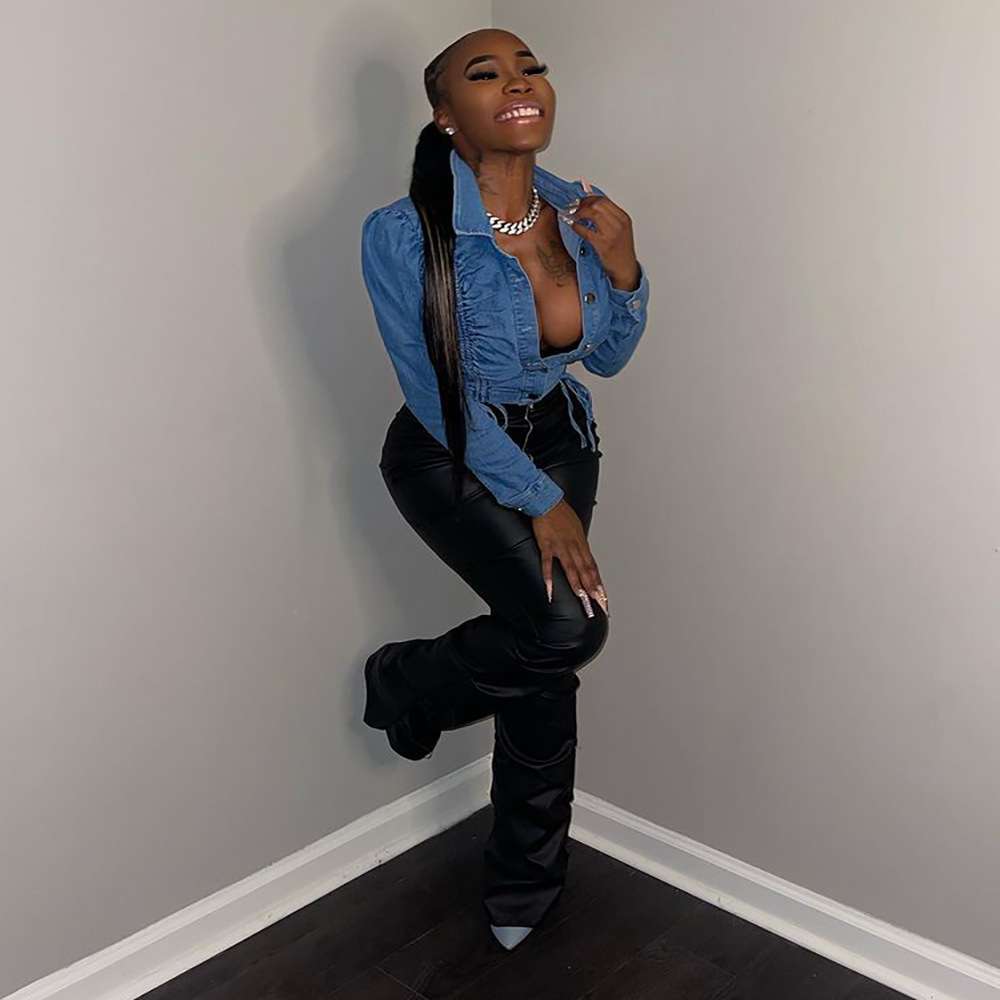 Cropped Jacket with Drawstring Waist image 3