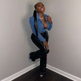 Cropped Jacket with Drawstring Waist image 3