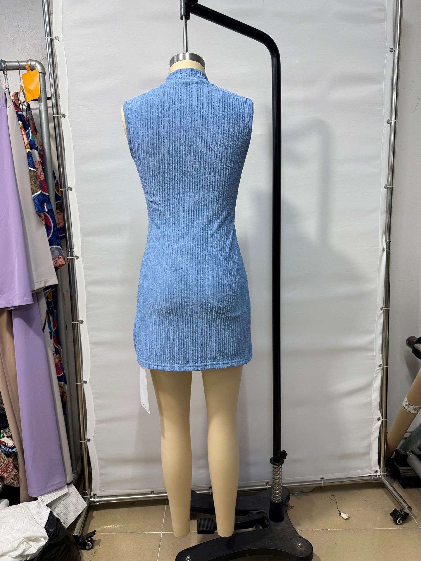 Asymmetric Sleeveless Cut-Out Top and Shorts Set image 2