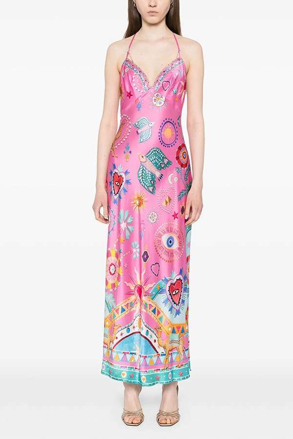 Maxi Dress with Spiritual Motifs image 3