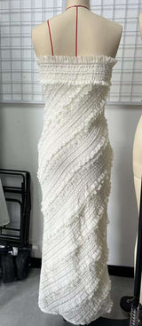 Strapless Textured Maxi Dress image 3