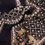 Vintage Nail Print Long Coat image 6