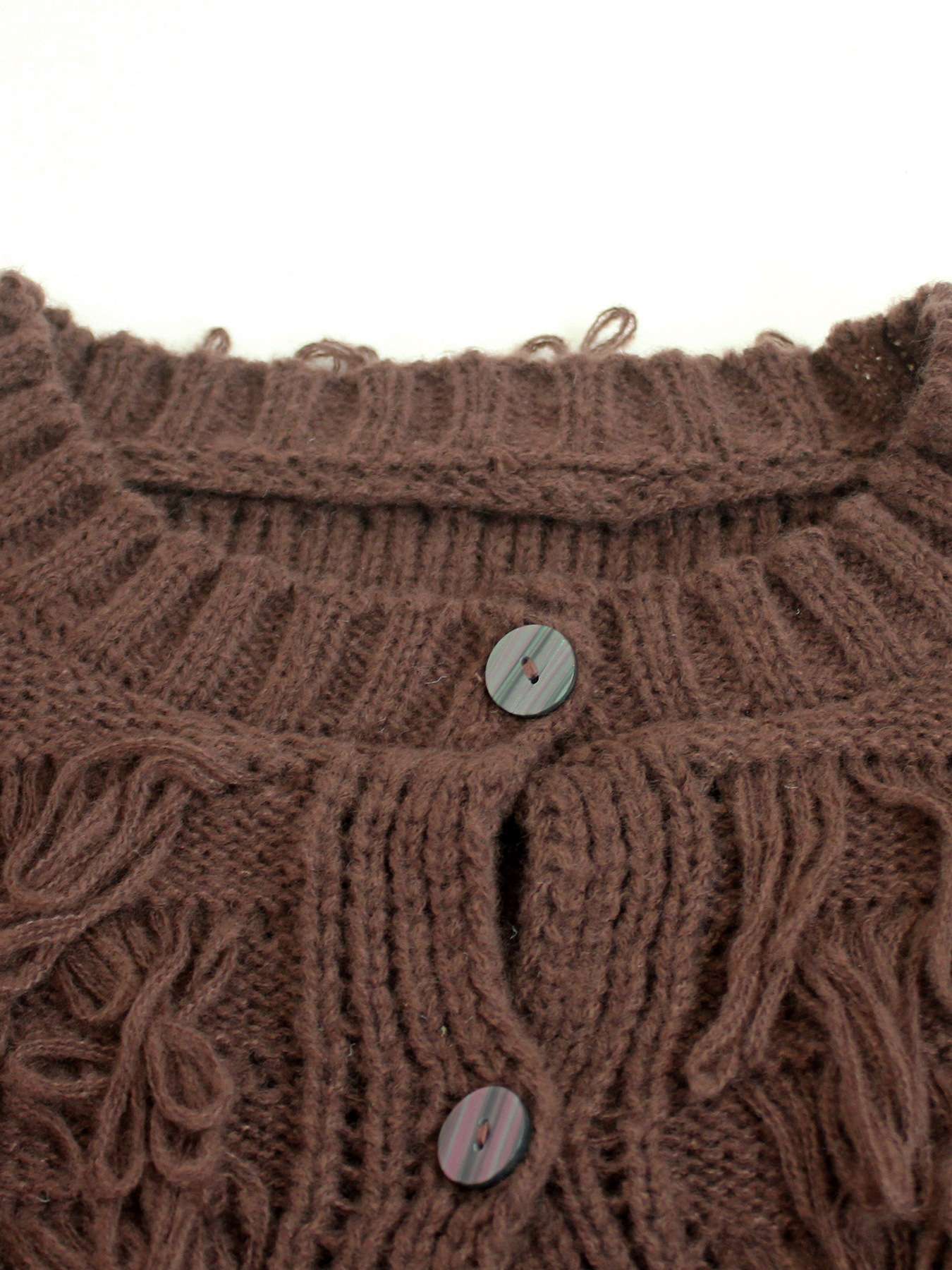 Textured Cardigan Jacket with Button Closure image 3