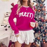 Festive Christmas Sweater - S, Rose image
