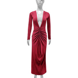 Reversible V Plunge Drape Maxi Dress image 4