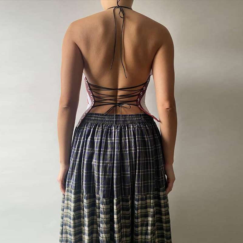 Mesh Halter Crop Top image 6