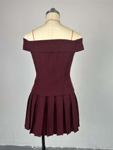 Off-Shoulder Blazer & Mini Skirt Set image 5