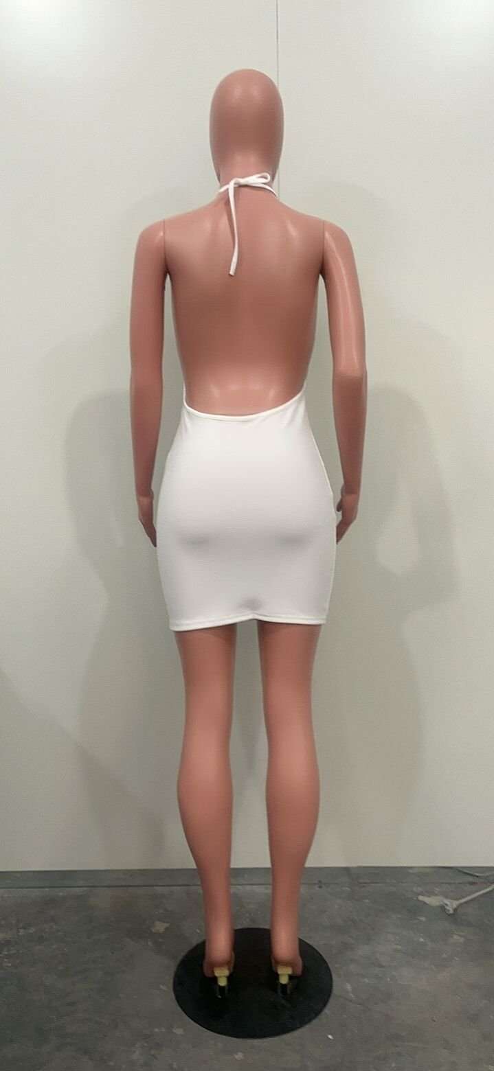 Elegant Halter Neck Bodycon Mini Dress image 4