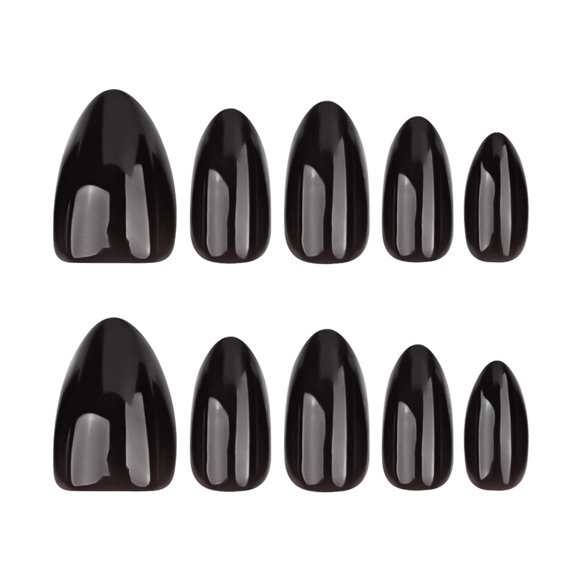 Black Nail Art with Glossy Finish image 4