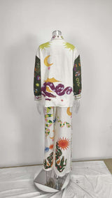 Printed Pajama Set image 5