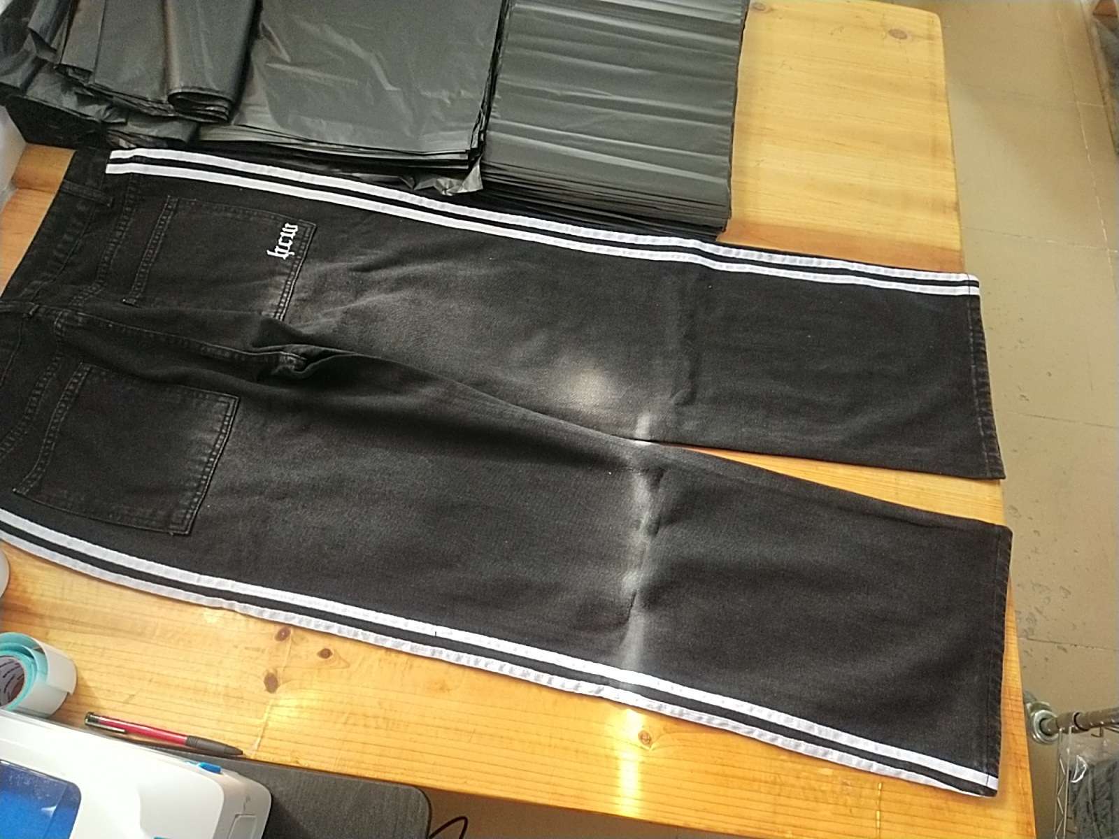 Korean Casual Stripped Straight Leg Pants image 4