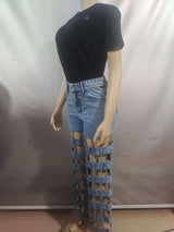 Trendy Cut-Out Distressed Jeans image 5