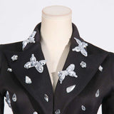 Sequins Panel V-Neck Blazer image 2