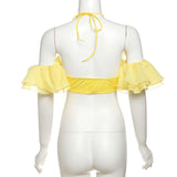 Ruffled Off-Shoulder Crop Top image 5