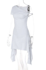 Chic Asymmetry Mini Dress image 7