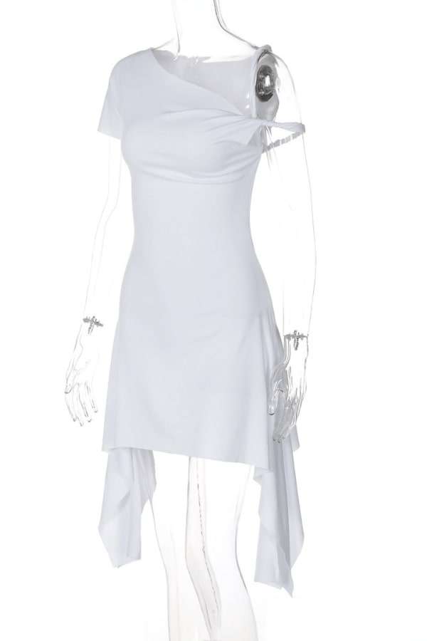 Chic Asymmetry Mini Dress image 7